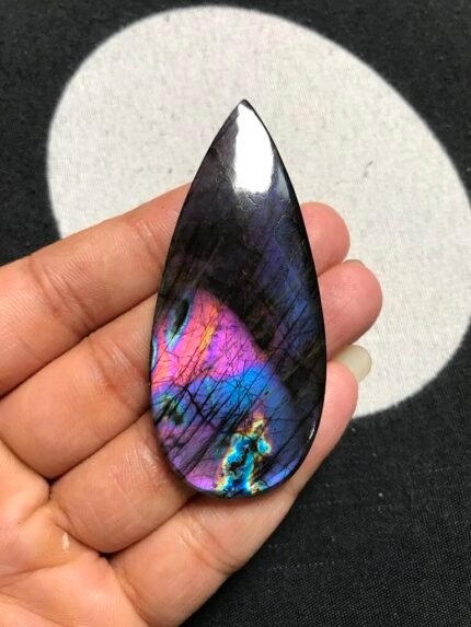 Labradorite Cabochon 5 Piece Size 41-38 MM Approx