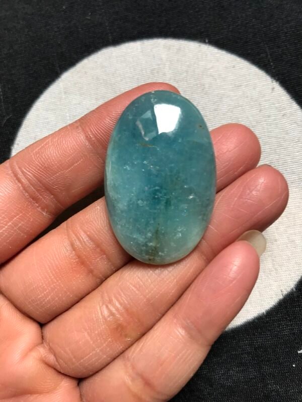 Aquamarine Cabochon 1 Piece Size 40 MM Approx