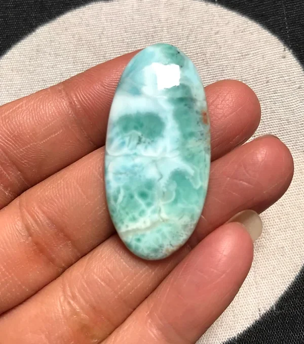 Larimar Cabochon 1 Piece Size 40 MM Approx