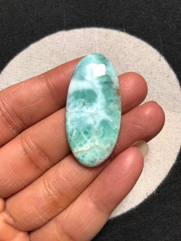 Larimar Cabochon 1 Piece Size 40 MM Approx