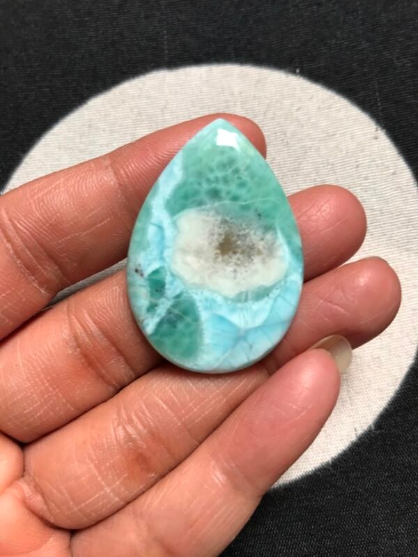 Larimar Cabochon 1 Piece Size 38 MM Approx
