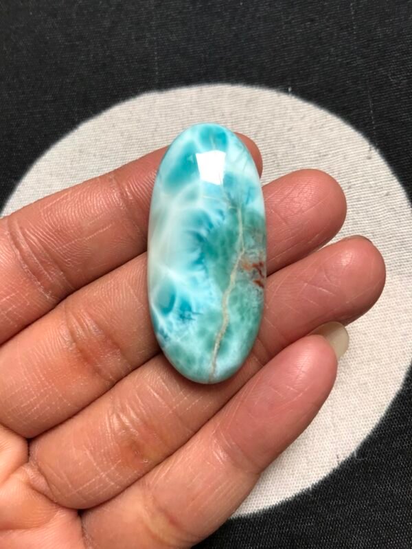 Larimar Cabochon 1 Piece Size 42 MM Approx