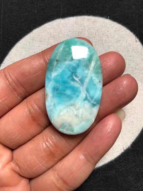 Larimar Cabochon 1 Piece Size 41 MM Approx