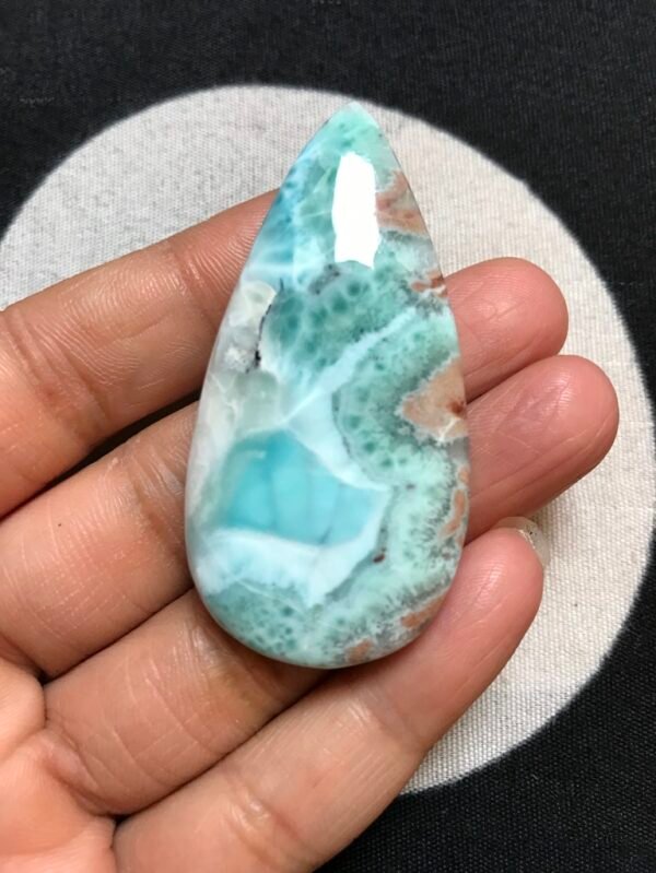 Larimar Cabochon 1 Piece Size 58 MM Approx