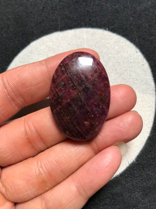 Ruby Cabochon 1 Piece Size 37 MM Approx