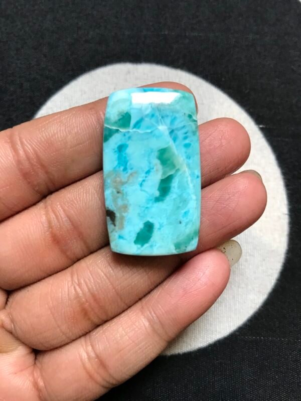 Dominican Larimar Cabochon 1 Piece Size 37 MM Approx