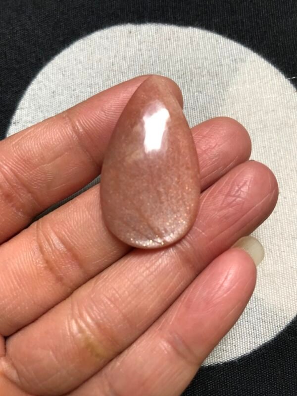 Peach Moonstone Cabochons 1 Piece Size 36 MM Approx