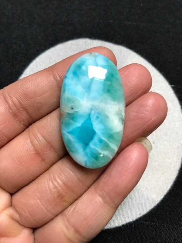 Larimar Cabochon 1 Piece Size 41 MM Approx