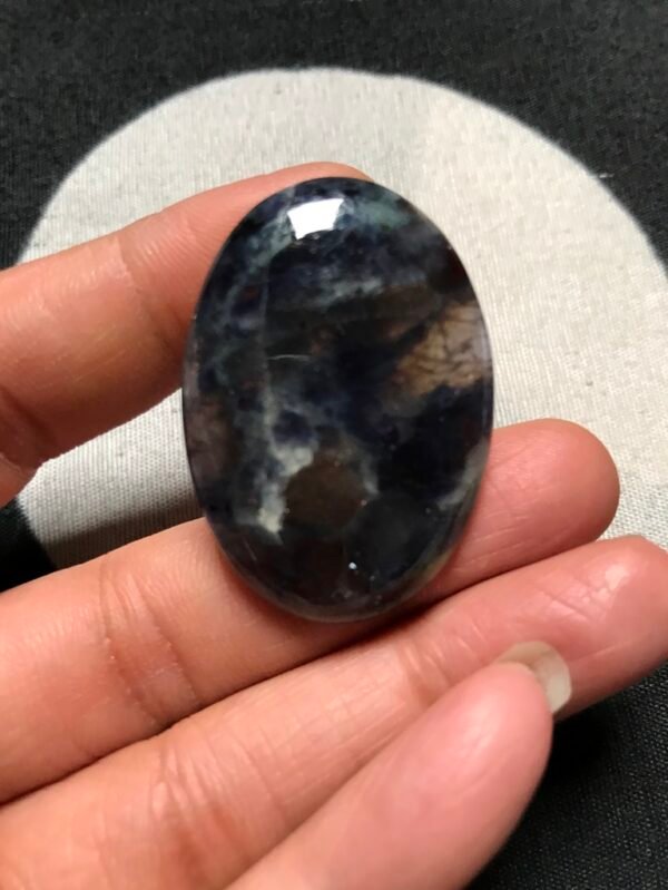 Iolite Cabochon 1 Piece Size 39 MM APPROX