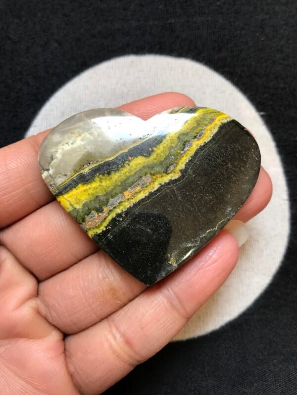 Bumble Bee Jasper Cabochon 1 Piece Size 56 MM Approx