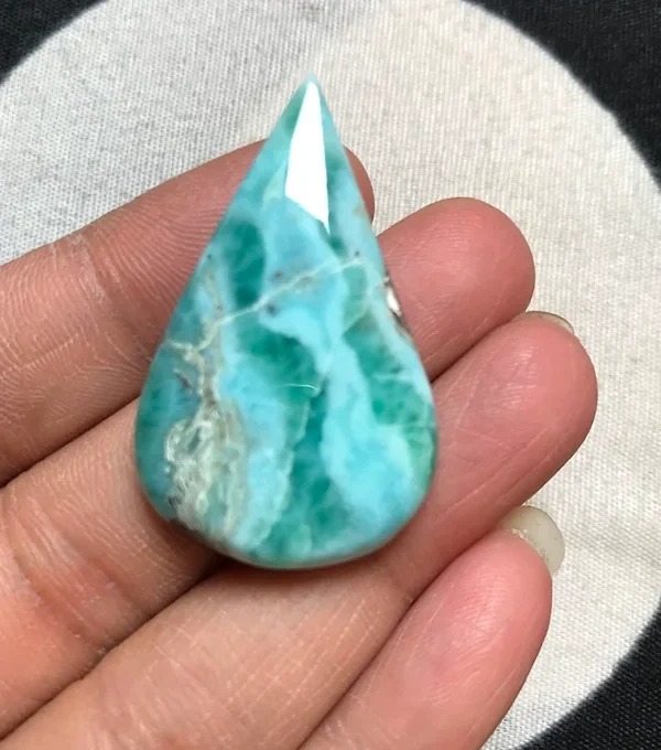 Natural   Larimar Cabochon 39 MM Approx