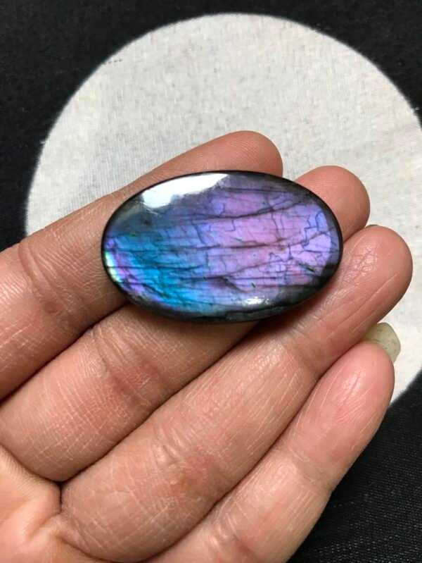 Labradorite Cabochon 1 Piece Size 36 MM Approx