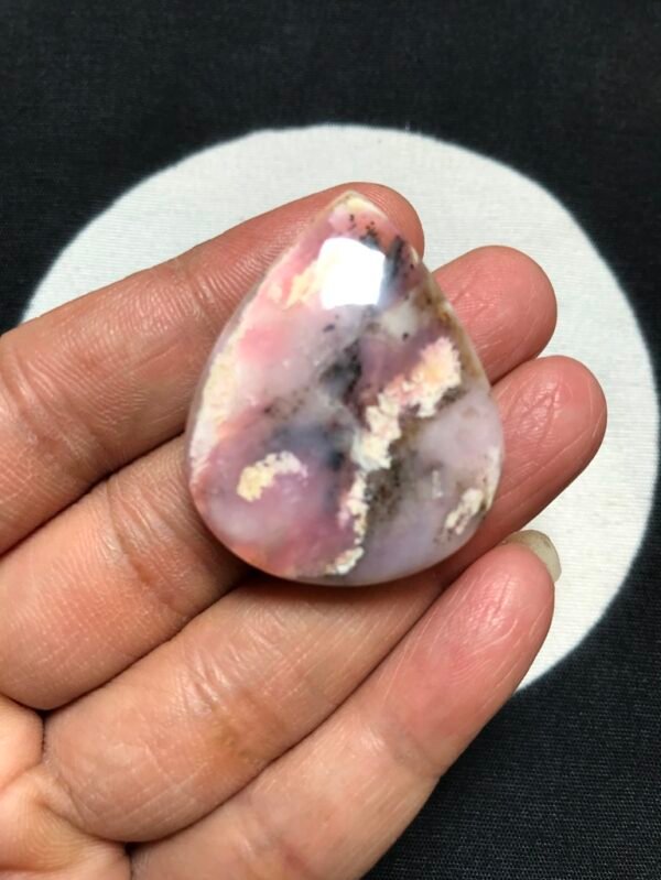 Peruvian Opal Cabochon 1 Piece Size 37 MM Approx