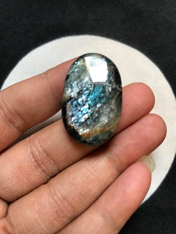 Moss Kyanite Cabochon 1 Piece Size 33 MM Approx