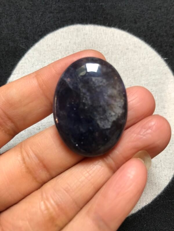 Iolite Cabochon 1 Piece Size 33 MM APPROX