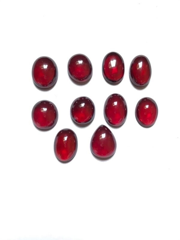 Garnet Cabochon 10 Piece Size 13-11 MM Approx