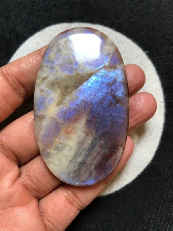 African Belomorite with Sunstone Cabochon 1 Piece Size 69 MM Approx