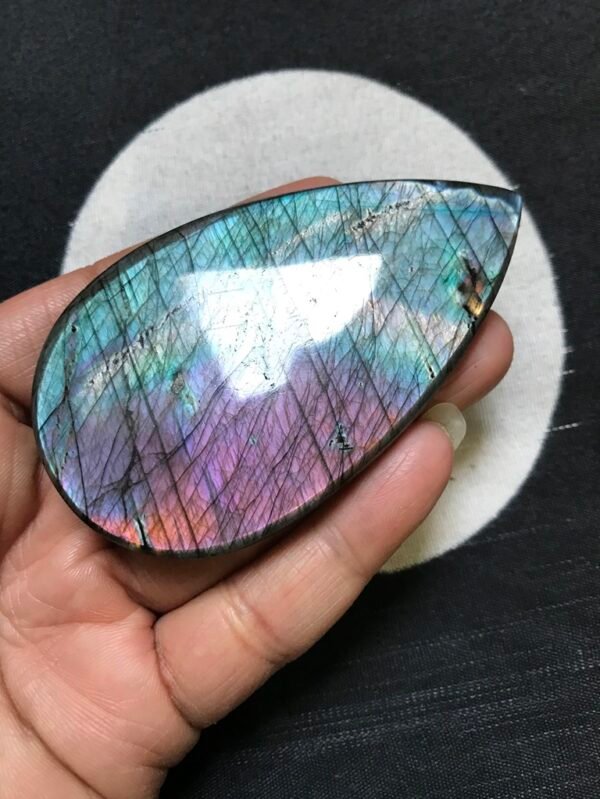 Labradorite Cabochon 1 Piece Size 81 MM Approx