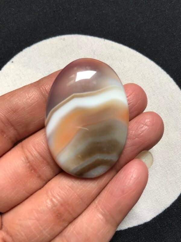 Agate 1 Cabochon Piece Size 42 MM Approx