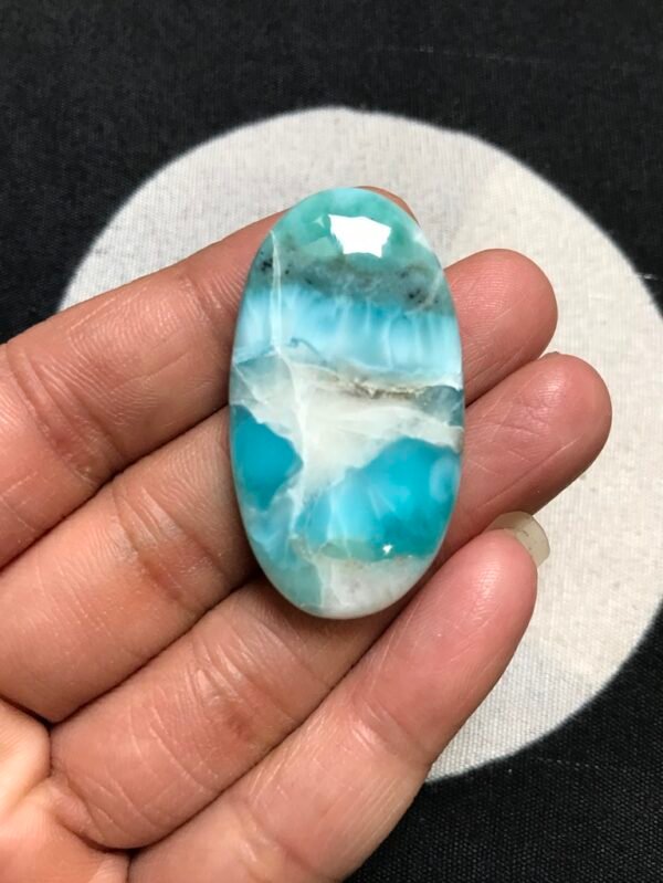 Larimar Cabochon 1 Piece Size 42 MM Approx