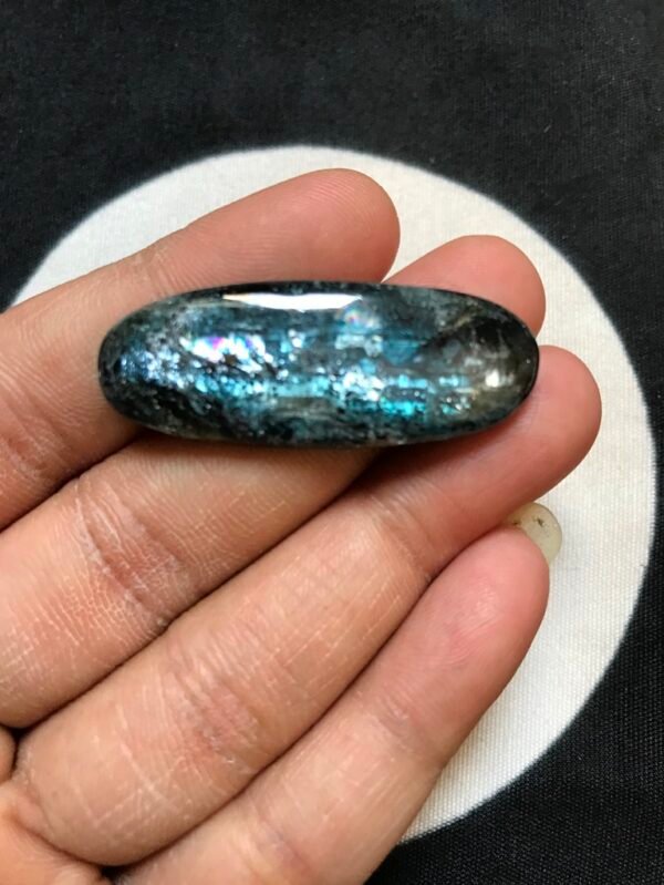 Moss Kyanite Cabochon 1 Piece Size 41 MM Approx