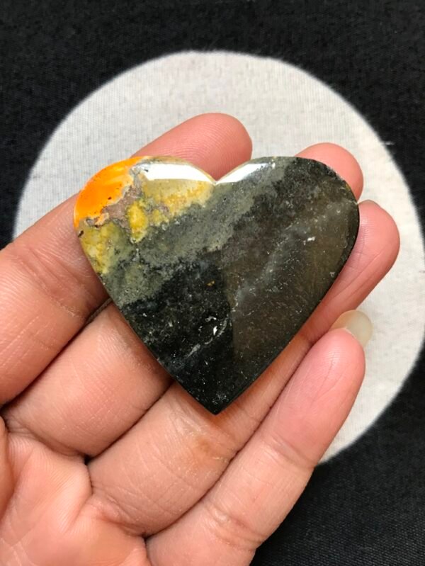 Bumble Bee Jasper Cabochon 1 Piece Size 45 MM Approx