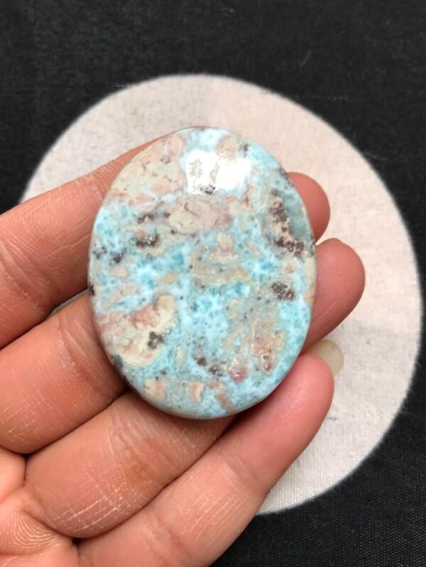 Larimar Cabochon 1 Piece Size 45 MM Approx