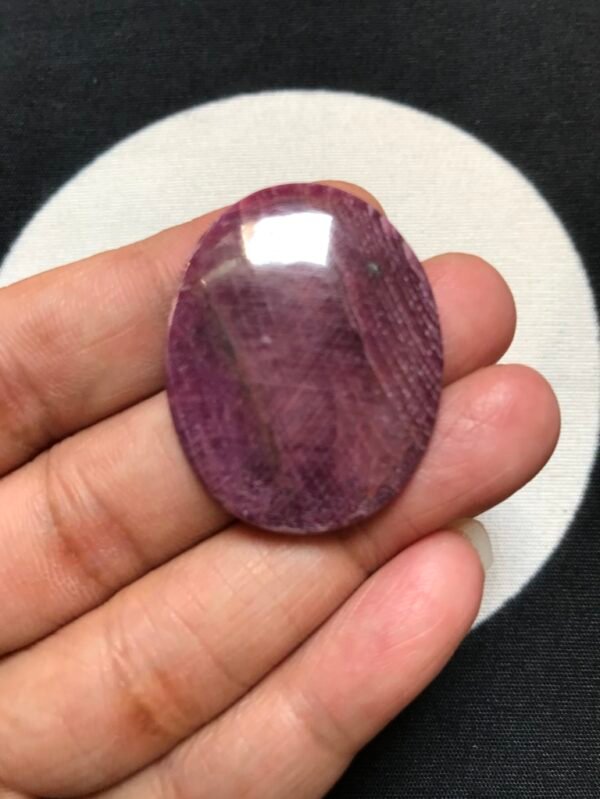 Ruby Cabochon 1 Piece Size 34 MM Approx