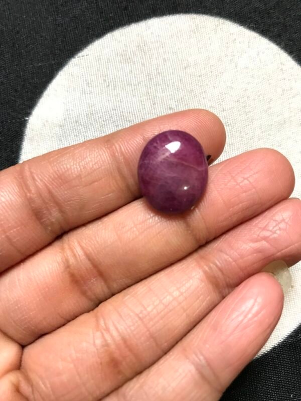 Ruby Cabochon 1 Piece Size 17 MM Approx