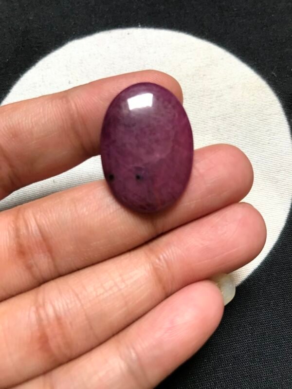 Ruby Cabochon 1 Piece Size 26 MM Approx