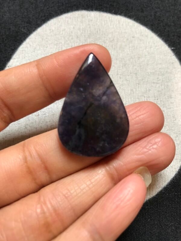 Iolite Cabochon 1 Piece Size 34 MM APPROX
