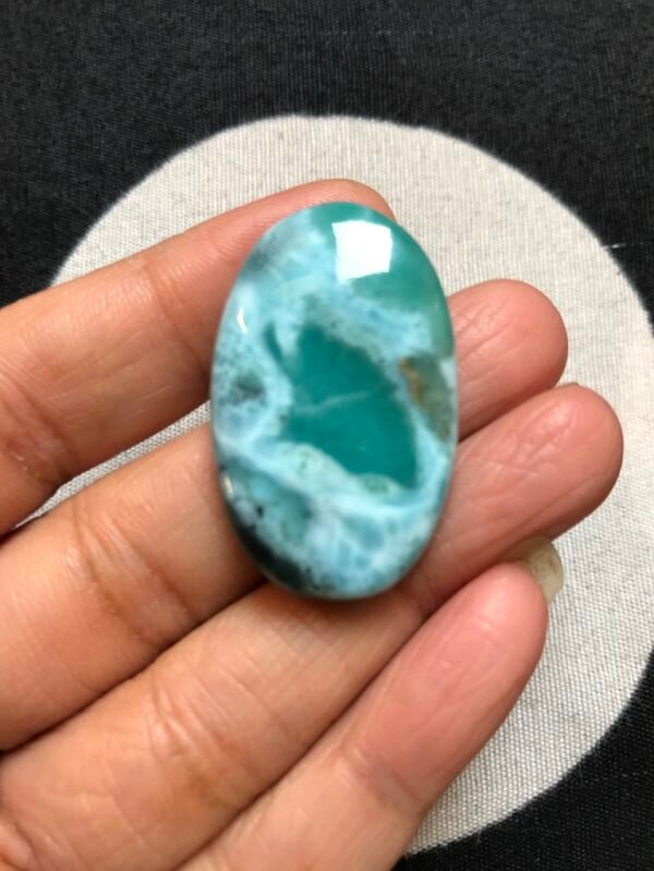 Larimar Cabochon 1 Piece Size 35 MM Approx