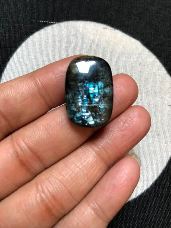 Moss Kyanite Cabochon 1 Piece Size 25 MM Approx