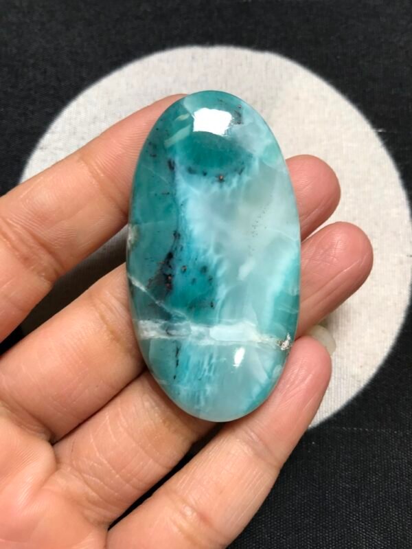 Larimar Cabochon 1 Piece Size 56 MM Approx