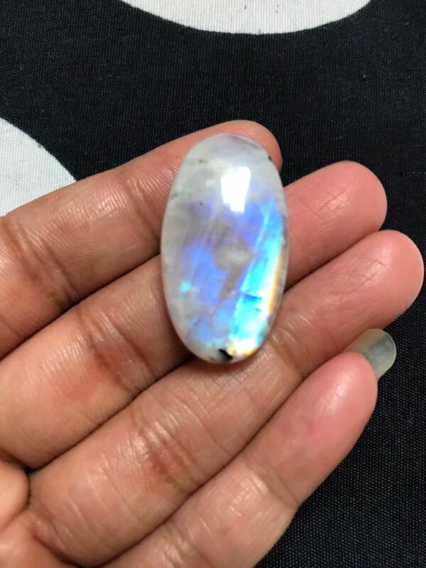 Rainbow Moonstone  Cabochons 1 Piece Size 33 MM Approx