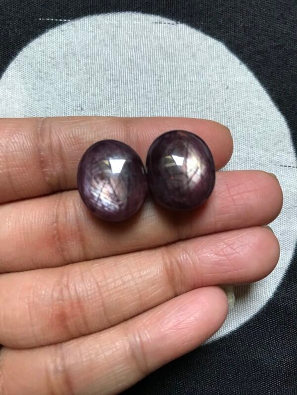 Ruby Cabochon 2 Piece Size 27 MM Approx
