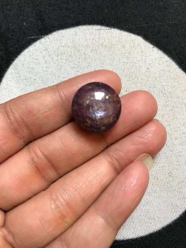 Ruby Cabochon 1 Piece Size 17 MM Approx