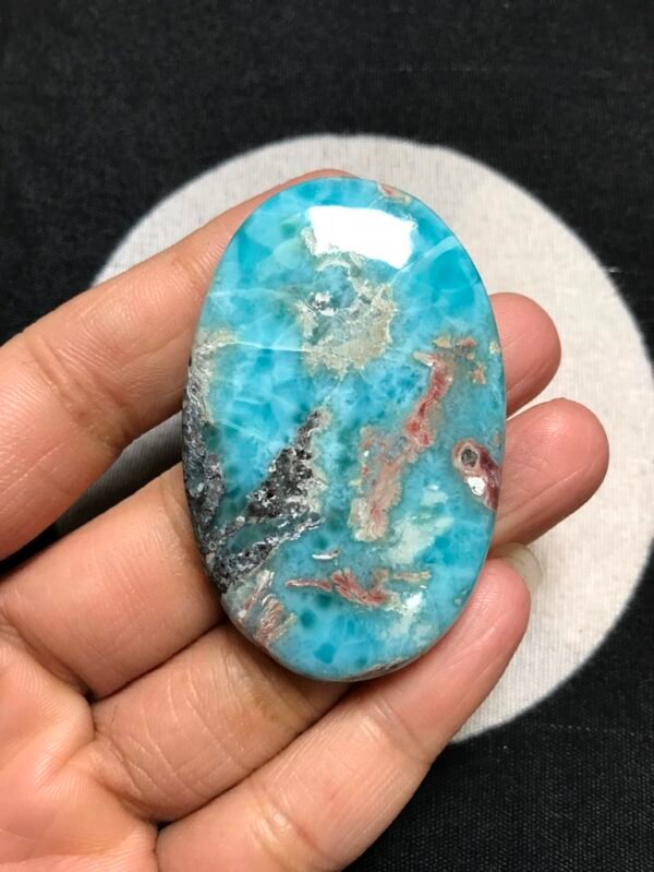 Larimar Cabochon 1 Piece Size 55 MM Approx