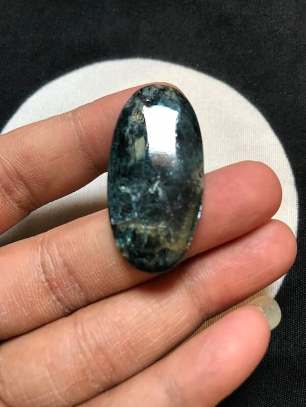 Moss Kyanite Cabochon 1 Piece Size 38 MM Approx