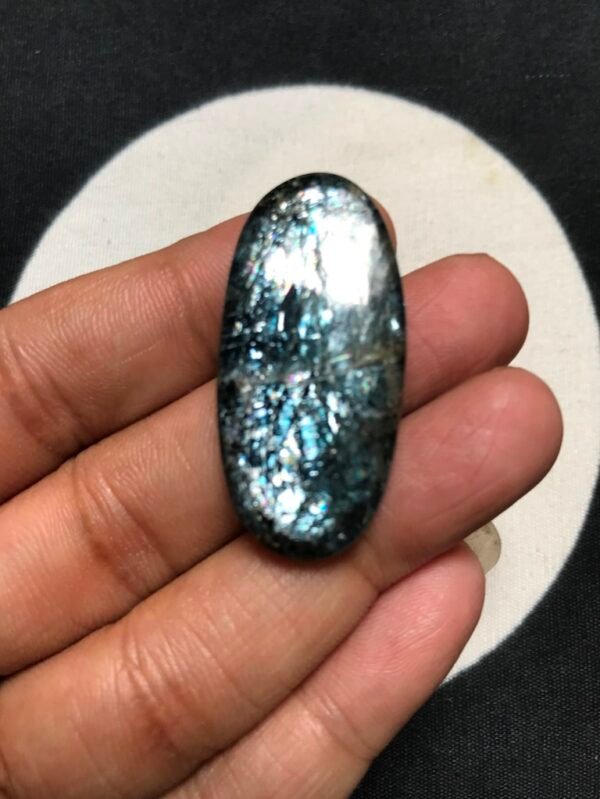 Moss Kyanite Cabochon 1 Piece Size 38 MM Approx