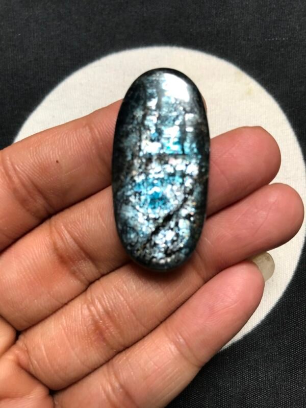 Moss Kyanite Cabochon 1 Piece Size 39 MM Approx