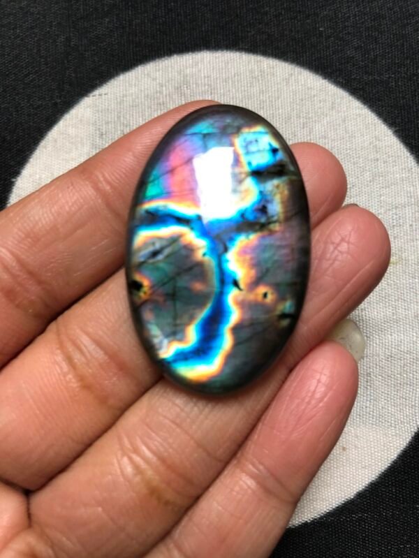 Labradorite Cabochon 1 Piece Size 42 MM Approx