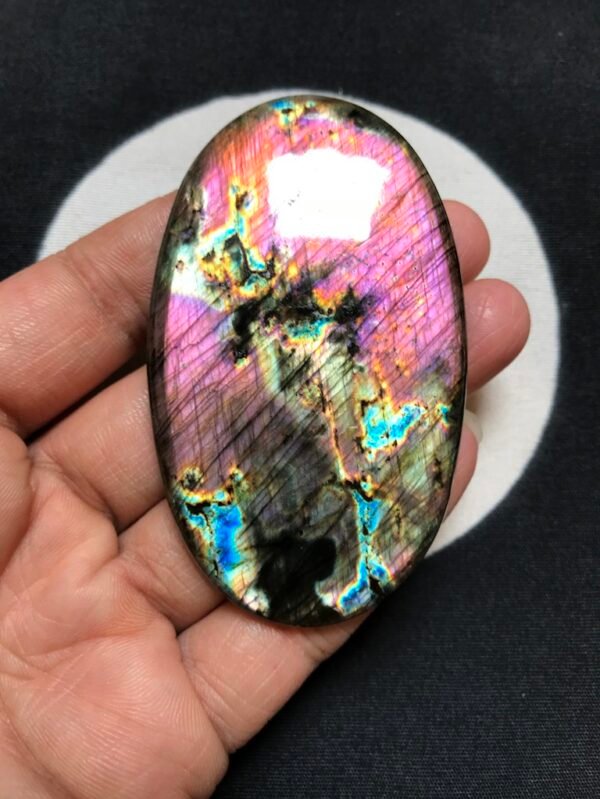 Labradorite Cabochon 1 Piece Size 77 MM Approx