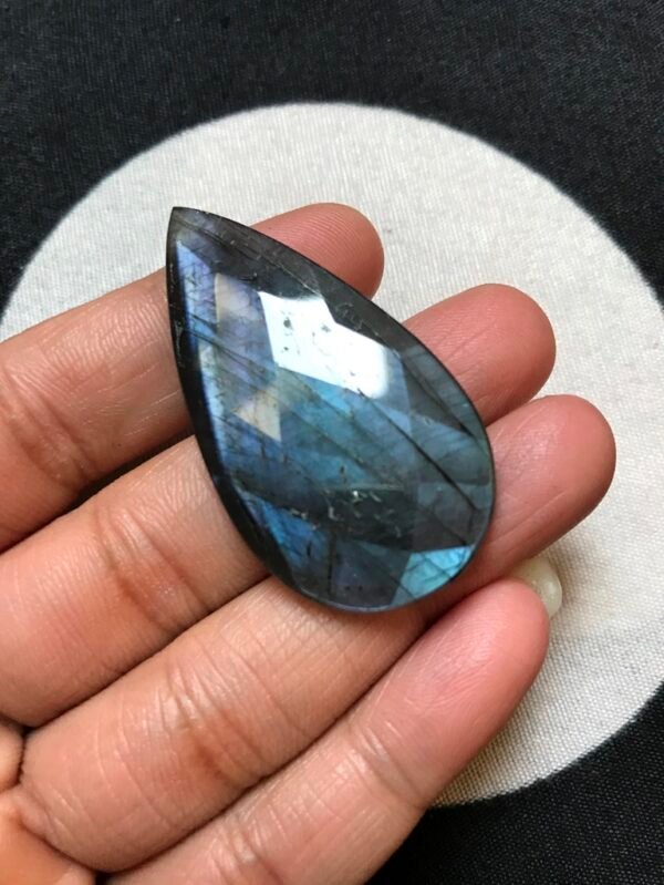 Labradorite Faceted Cabochon 1 Piece Size 48 MM Approx
