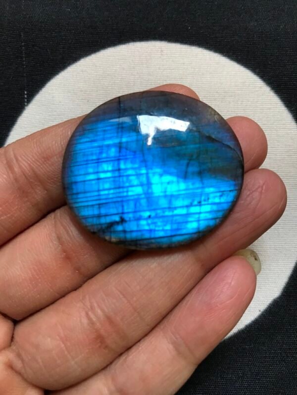 Blue Labradorite Cabochon 1 Piece Size 38 MM Approx