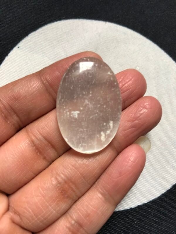 Selenite Cabochon 1 Piece Size 35 MM Approx