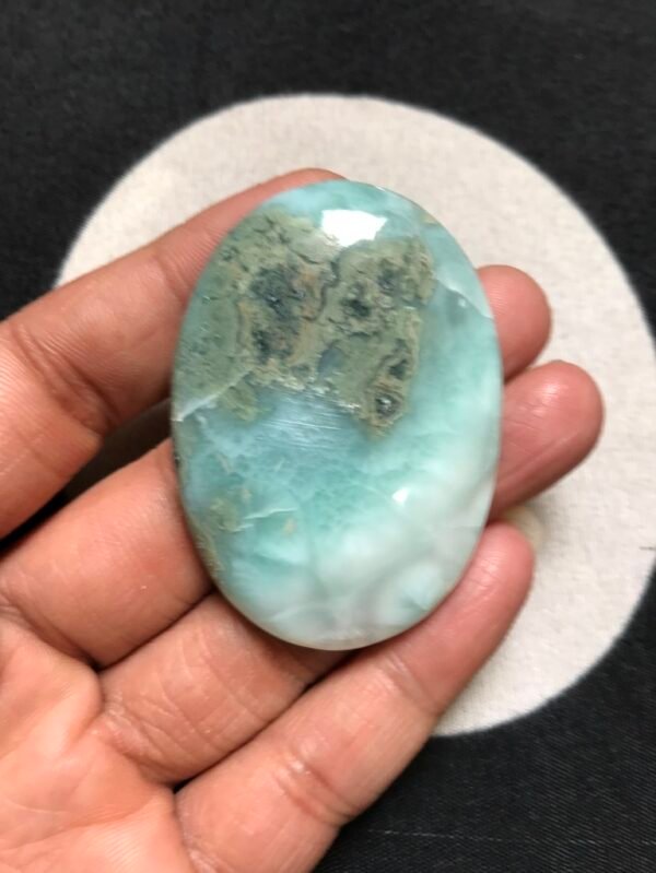 Larimar Cabochon 1 Piece Size 53 MM Approx