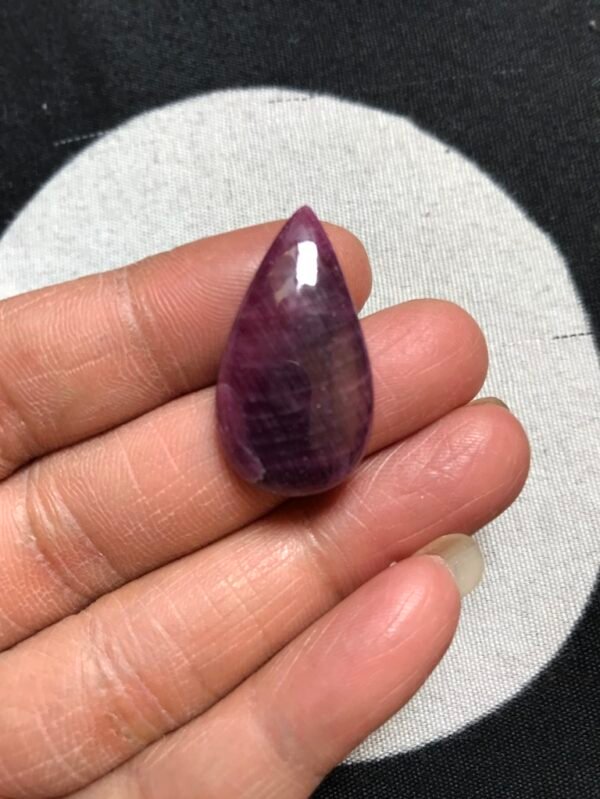 Ruby Cabochon 1 Piece Size 28 MM Approx