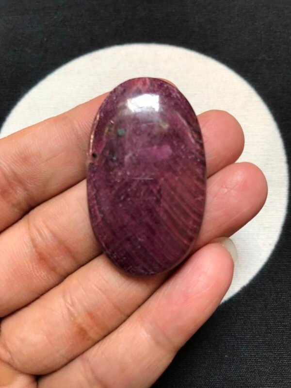 Ruby Cabochon 1 Piece Size 41 MM Approx
