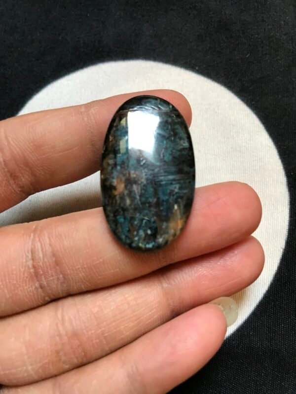 Moss Kyanite Cabochon 1 Piece Size 34 MM Approx